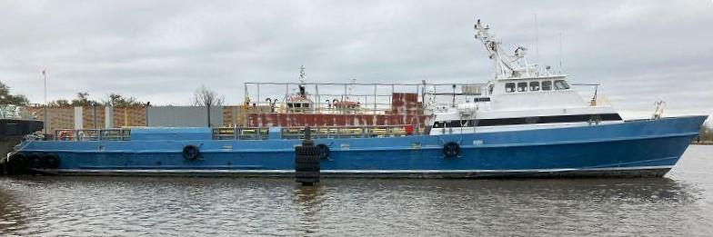 160' Aluminum Crew Boat 1994 USA - Pax 83 - Deck Cargo 85 tons