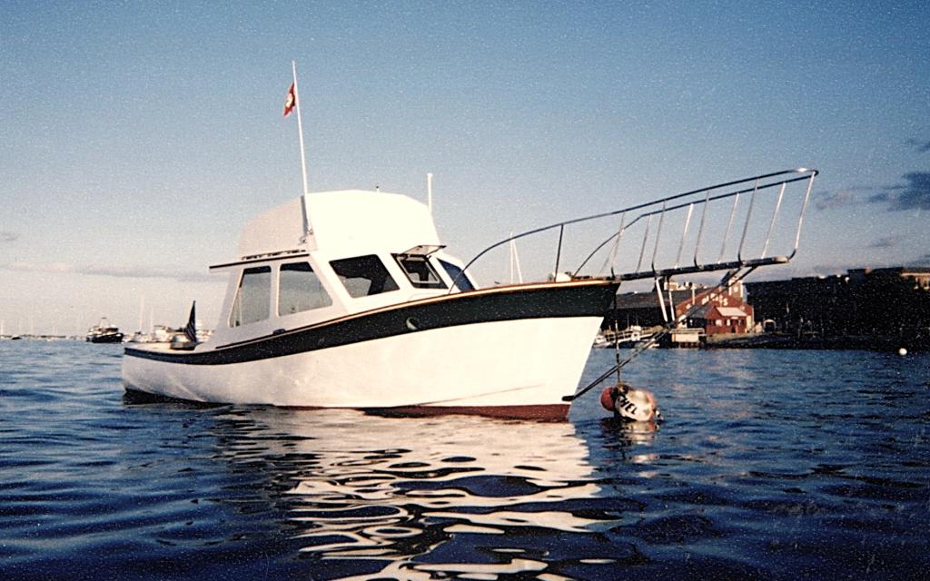 34' J. O. Brown 1959 Downeast Flybridge Cruiser For Sale